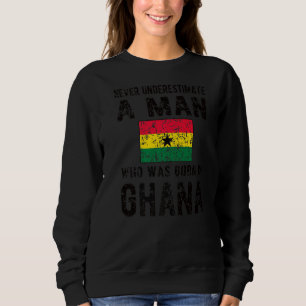 Sweatshirt Hommes Nés Au Ghana Drapeau Ghanéen Racines Ghanai