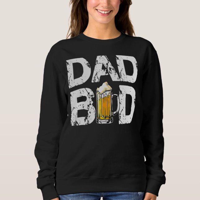 Sweatshirt Hommes Papa Bod Beer Boire Équipe Alcool Père (Devant)