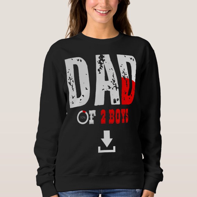 Sweatshirt Hommes Papa De 2 Garçons Père Ou Grand-Père De 2 E (Devant)