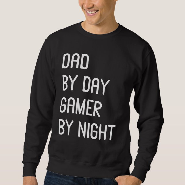 Sweatshirt Hommes Papa Par Jeu De Jour Par Nuit (Devant)
