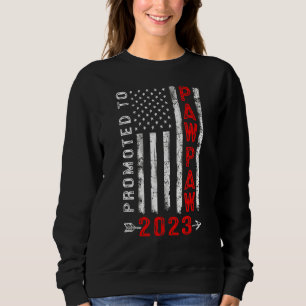 Sweatshirt Hommes Patriotique Promu À Paw Paw 2023 Etats-Unis