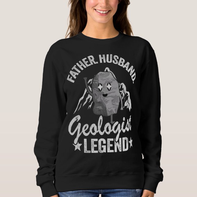 Sweatshirt Hommes Père Mari Géologue Légende Géologie Papa R (Devant)
