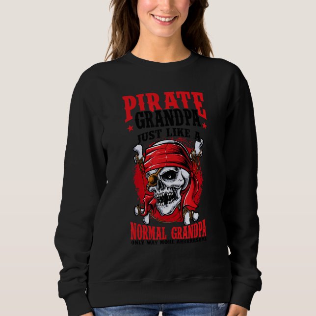 Sweatshirt Hommes Pirate Grand-père Jolly roger Freebooter 1 (Devant)