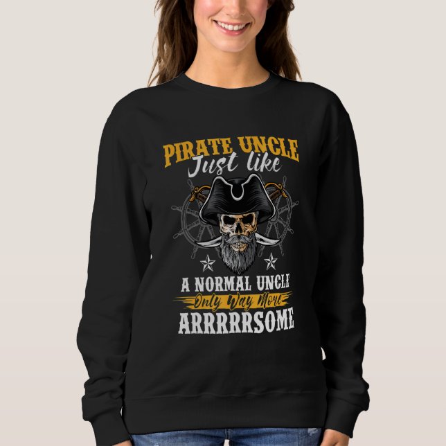 Sweatshirt Hommes Pirate Oncle Jolly roger Freebooter 1 (Devant)