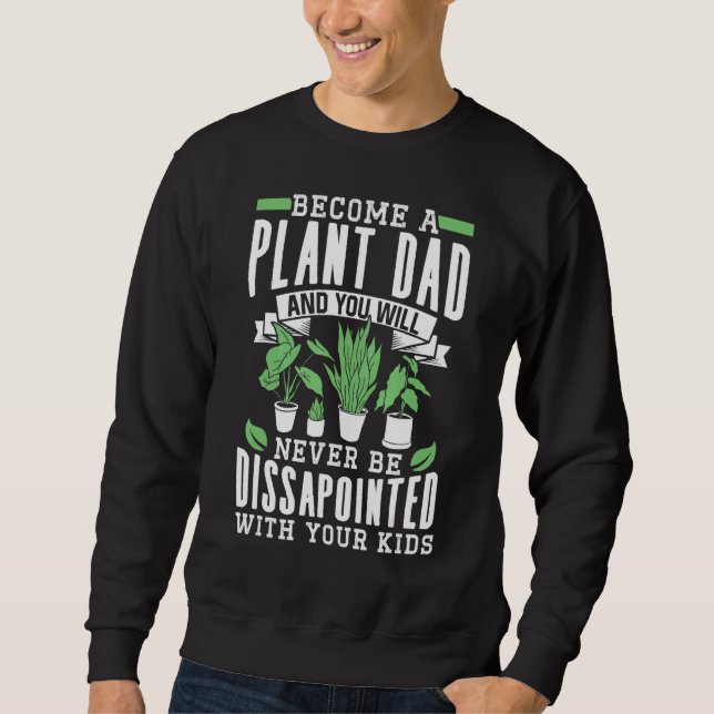 Sweatshirt Hommes Plante Papa Houseplant Gardener 4 (Devant)