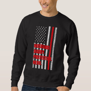 Sweatshirt Hommes Pompier papa mari papa papa protecteur papa