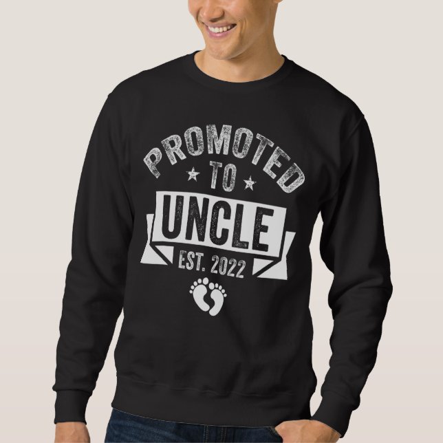 Sweatshirt Hommes Promus À Oncle 2022 Grossesse Rétro Annou (Devant)