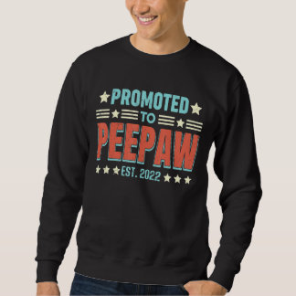 Sweatshirt Hommes Promus À Peepaw Grand-pa Grossesse Révélati