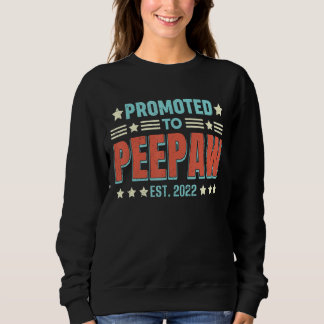 Sweatshirt Hommes Promus À Peepaw Grand-pa Grossesse Révélati