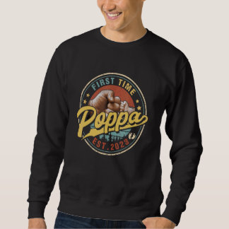 Sweatshirt Hommes Promus À Poppa 2023 Pour Nouveau Papa Premi