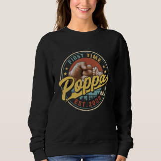 Sweatshirt Hommes Promus À Poppa 2023 Pour Nouveau Papa Premi