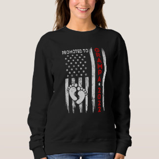 Sweatshirt Hommes Promus Au Père Du Drapeau Américain Grampa