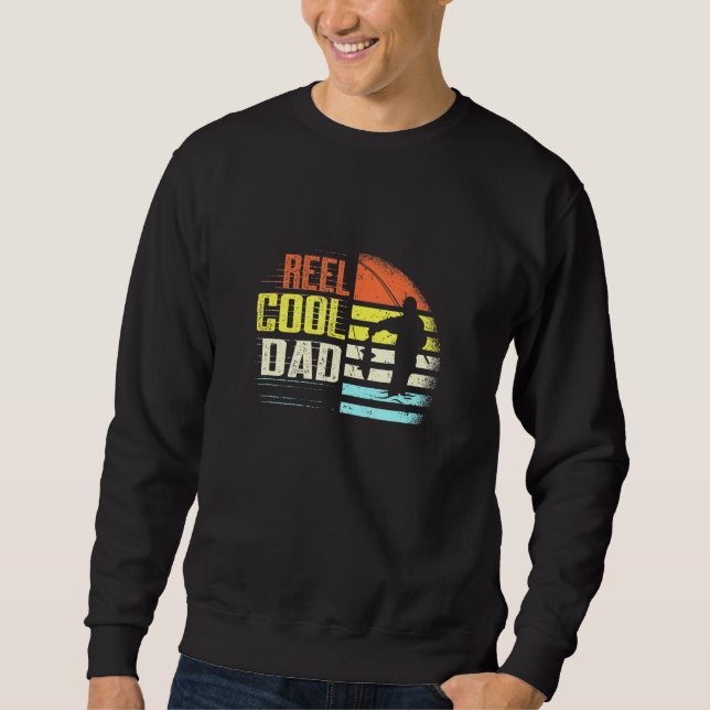 Sweatshirt Hommes Reeling Et Pêche Papa Et Fisher (Devant)