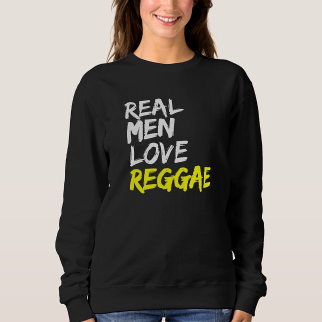 Sweatshirt Hommes Reggae Dit Rastafari Jamaïque Real Hommes A (Devant)
