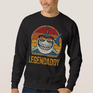 Sweatshirt Hommes Shark Retro Legendaddy Papa Vintage papa 1