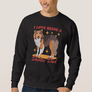 Sweatshirt Hommes Sheltie Papa Chien Propriétaire Shetland Sh