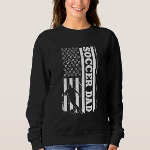 Sweatshirt Hommes Soccer Papa Americasoccer Ball Usa Drapeau