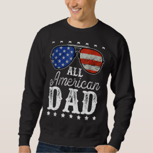 Sweatshirt Hommes Tous Papa Américain 4 juillet Pères De Fami