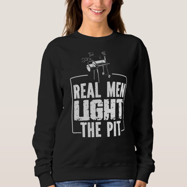 Sweatshirt Hommes Véritables Hommes Allumer La Poche Pour Un  (Devant)