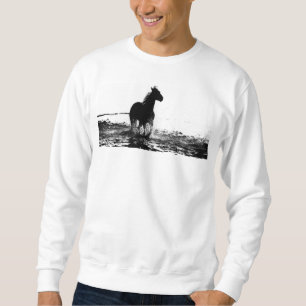 Sweatshirt Hommes Vêtements Pop Art Runse Cheval Double Côté