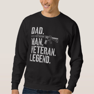 Sweatshirt Hommes Vétérinaire Papa Homme Vétérinaire Légende