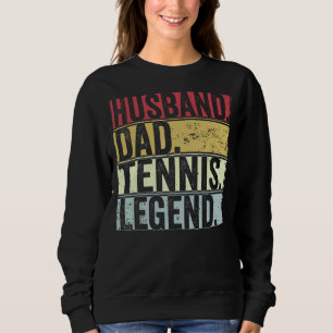 Sweatshirt Hommes Vintage Mari Papa Tennis Légende Pour Fathe