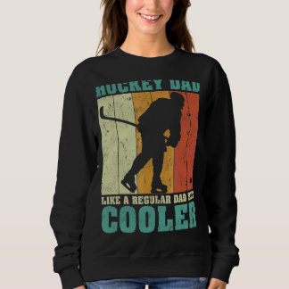 Sweatshirt Hommes Vintage Retro Hockey Papa Comme Un Papa Rég