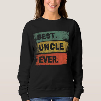 Sweatshirt Hommes Vintage Rétro Meilleur Oncle Jamais Hommes 
