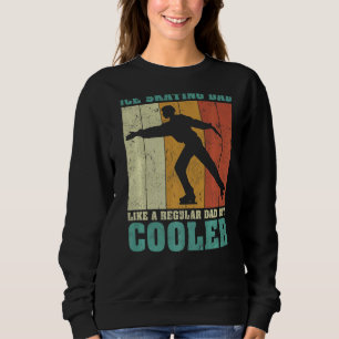 Sweatshirt Hommes Vintage Retro Patinage de glace Papa Comme