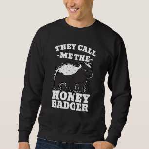 Sweatshirt Honey Badger Claws Weasel Wolverines Carnivora Id