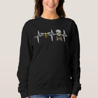 Sweatshirt Honey Bee Dandie Dinmont Terrier Heartbeat Chien