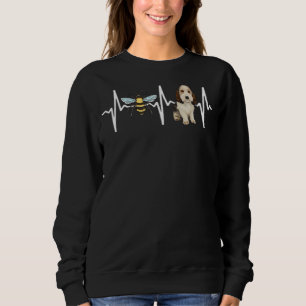 Sweatshirt Honey Bee Petit Basset Griffon Vendeen Heartbeat D