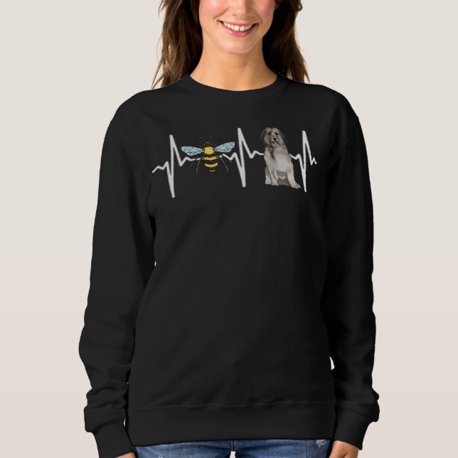 Sweatshirt Honey Bee Pyrénéenne Berger Heartbeat Chien (Devant)