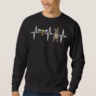 Sweatshirt Honey Bee Swedish Vallhund Heartbeat Chien