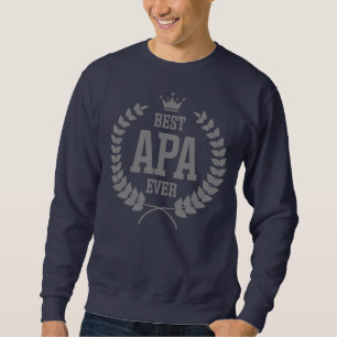 Sweatshirt Hongrois Papa Apa Vêtements Meilleur Apa Jamais 