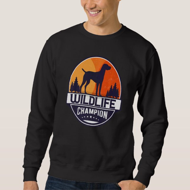 Sweatshirt Hongrois Vizsla Chien Retro (Devant)