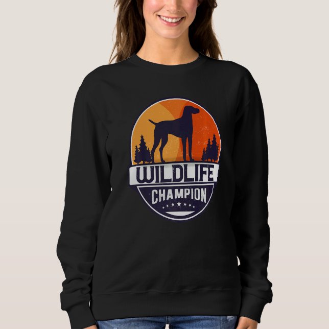 Sweatshirt Hongrois Vizsla Chien Retro (Devant)
