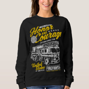 Sweatshirt Honneur et Courage Pompiers Sapeurs-Pompiers Camio