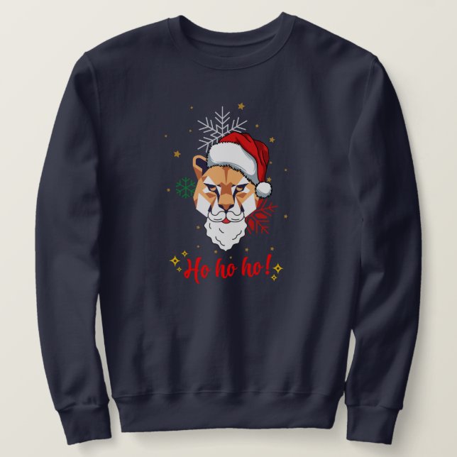Sweatshirt hoodie animal ho ho ho  (Design devant)