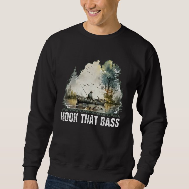 Sweatshirt Hook That Bass Mouche Pêche Chasse Chasse Chasse C (Devant)