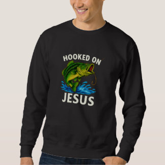 Sweatshirt Hooked on Jesus - Christian