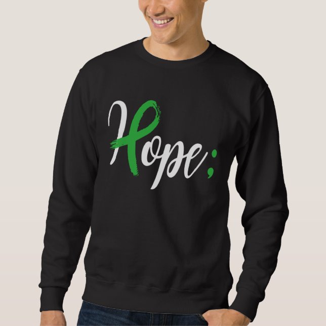 Sweatshirt Hope Semicolon Mental Health Awareness Month Suppo (Devant)
