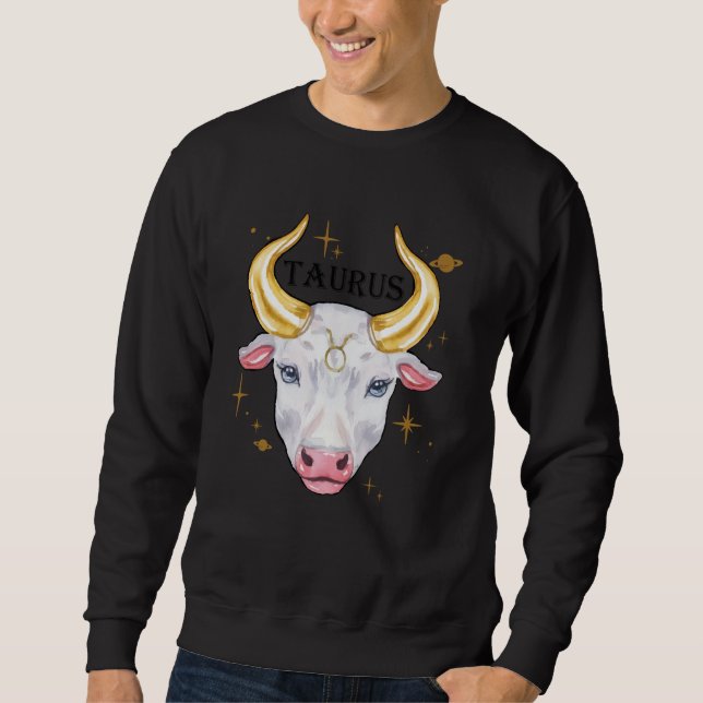 Sweatshirt Horoscope d'astrologie zodiaque - Taurus (Devant)