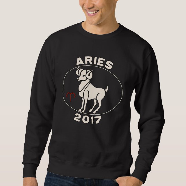 Sweatshirt Horoscope Signe du Zodiaque Bélier 2017 (Devant)