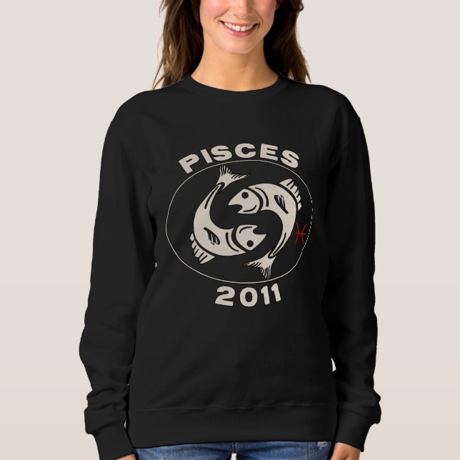 Sweatshirt Horoscope Zodiac Sign Fish Pisces 2011 (Devant)