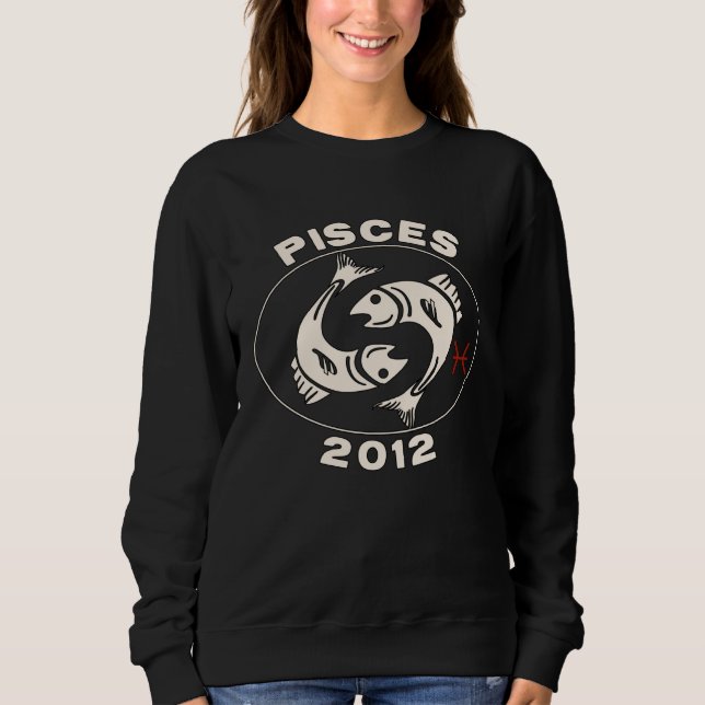 Sweatshirt Horoscope Zodiac Sign Fish Pisces 2012 (Devant)