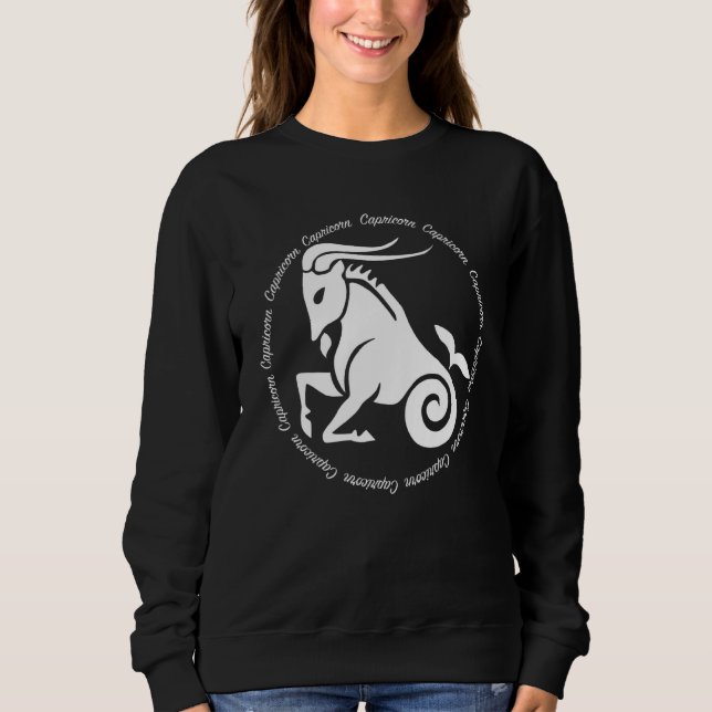 Sweatshirt Horoscope Zodiaque Capricornes (Devant)