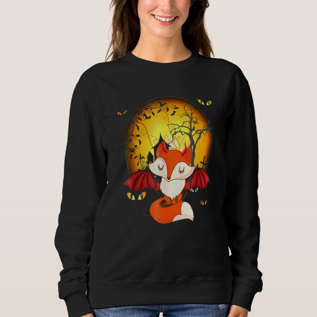 Sweatshirt Horreur Fantôme Fox - Nuit Éffrayante (Devant)