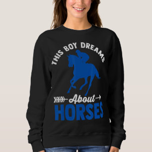 Sweatshirt Horse Graphique Pour Garçons Et Hommes Cheval 1
