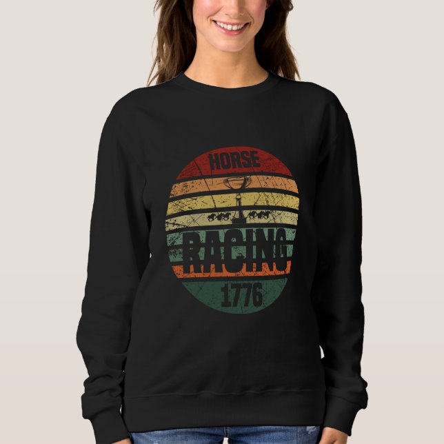Sweatshirt Horse Racing Club (Devant)